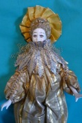 Kolekcjonerska, porcelanowa lalka wenecka, vintage (nr 61) 