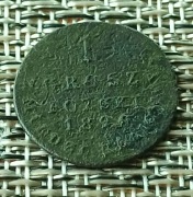 1 grosz polski z miedzi krajowej 11924r, Królestwo Kongresowe, 