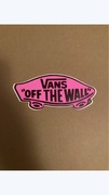 Różowa Naklejka Kolekcja Vans Off The Wall | Oryginalna Wlepa | Nowa