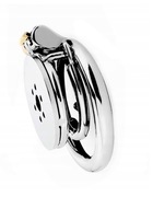 Stalowy płaski pas cnoty Chastity Cage półring z kolcami cbt oring 50mm