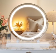 Lustro do makijażu LED Hasipu 28x28 cm dotyk 360°