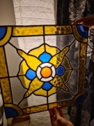 Stary witraż rękodzieło #duży