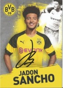 Jadon SANCHO autograf! oficjalna karta BVB MANCHESTER UNITED CHELSEA 