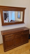 Kredens/komoda z litego drewna i lustro - Bydgoskie Meble - Firenze