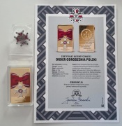 Skarbnica narodowa Order odrodzenia polski + Przypinka