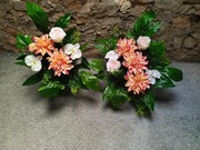 Komplet flakon donica Zestaw na wszystkich świętych.Duży zestaw.Kompozycja