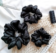 Scrunchie satynowa - gumka do włosów - rozmiar L