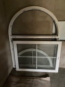 Okno plastikowe łukowe