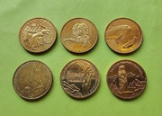 2 złote zestaw 6 monet Kolędnicy, Morświn i inne