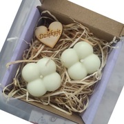 Świeczka sojowa "Green Heaven" kosteczka, małe bubble, w opakowaniu