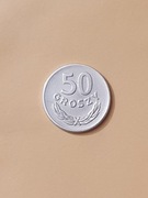 50 Groszy  Aluminium . Moneta obiegowa z roku 1971 . Stan  - bardzo dobry .