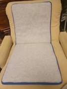 NOwa mata poduszka siedzisko ochraniacz na fotel z wełny w runie 45*96