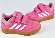 Różowe półbuty sportowe dziewczęce na rzepy Adidas r. 28