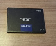 Dysk SSD 2.5" cala sata3 GoodRam CX400 512GB. Testowany Sprawny jak nowy