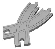 Tor tory IKEA LIDL BRIO drewniane - łącznik zamiennik skrzyżowanie rozjazd