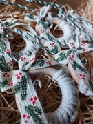 Zestaw BOX ozdoby świąteczne zawieszki na choinkę makrama 6 sztuk