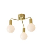 Lampa wisząca History 3-punktowa metalowa złota  Black Red White