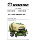 Instrukcja obsługi Prasy Krone Fortima F 1250, F 1600, V 1500, V 1800  PL