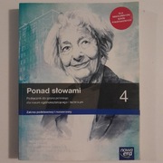 Ponad słowami 4. Podręcznik do liceum. Zakres podstawowy i rozszerzony. 