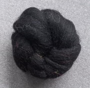 Czesanka wełna czesankowa czarny 15g