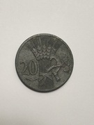 Sprzedam monetę Czechy i Morawy 1 korona 1941r.