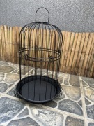 Klatka dekoracyjna metalowa – ręcznie wykonana, styl loft, boho