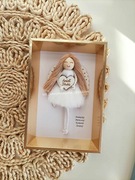 Pamiątka Pierwszej Komunii Świętej, Anioł Stróż w ramce