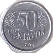 BRAZYLIA 50 centavos 1994, KM# 635,XF