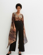 DOPASOWANY KOMBINEZON APART 42 L XL CZARNY W CĘTKI BUTIK NOWY