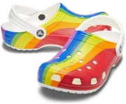 CROCS Classic Rainbow Stripe klapki chodaki 43-44 US m10w12 Tęcza
