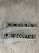 Białe ramiączka z cyrkoniami Victoria Secret