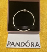 PANDORA bransoletka srebrna sztywna oryg opakowani