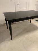 Stół INGATORP czarny z IKEA rozkładany drewno