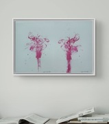 Komplet oryg. obrazów akryl. "Zadurzenie" z cert. autent.