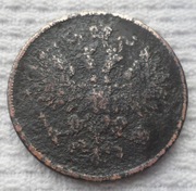 Aleksander II Holstein-Gottorp-Romanow 2 kopiejki 1861 BM Warszawa Y# 4a.2