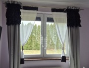  2 zasłony plus 2 panele okienne 