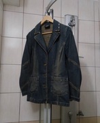 bluza kurtka vintage L jeansowa Carolin Vanity destroyed damska dżinsowa d