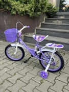 Rower fioletowy z siodełkiem