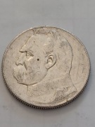Srebrna moneta 5 zł z 1934r. Piłsudski