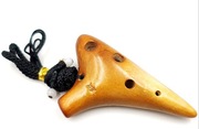 Mała kieszonkowa mini okaryna instrument etniczny ludowy ocarina ceramika