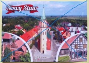 Nowy Staw - Pocztówka bez obiegu. Ciekawa.
