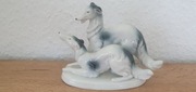 Figurka porcelanowa Chartów Borzoj