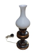 Lampa stołowa nocna stylizowana na lampę naftową PRL Vintage