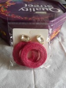 Kolczyki koła słomiane