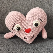 Szydełkowe serce- walentynki, dzień kobiet