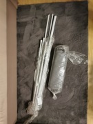 Składany parawan tarasowy, szary, 200 cm DUŻY