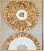 Obraz recznie wykonany z naturalnych materiałów 