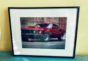 Oprawiony obraz/ druk cyfrowy Mustang
