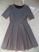 Sukienka wizytowa w grochy Bialcon rozm. 34