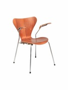 Krzesła Teak 3107 projektu Arne Jacobsena dla Fritza Hansena series 7